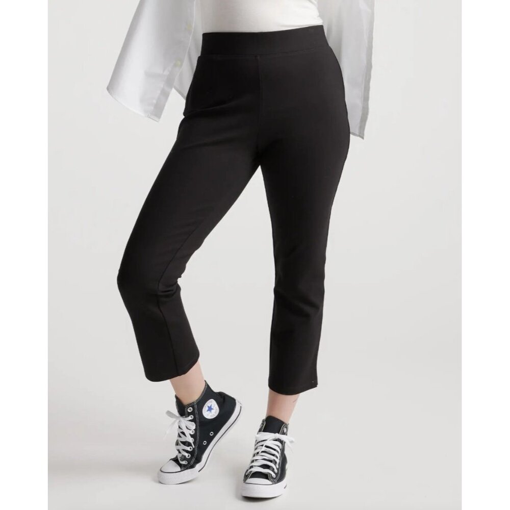 Quince Black Ponte Pants - Kick Flare - XS - 25" Inseam - NWOT